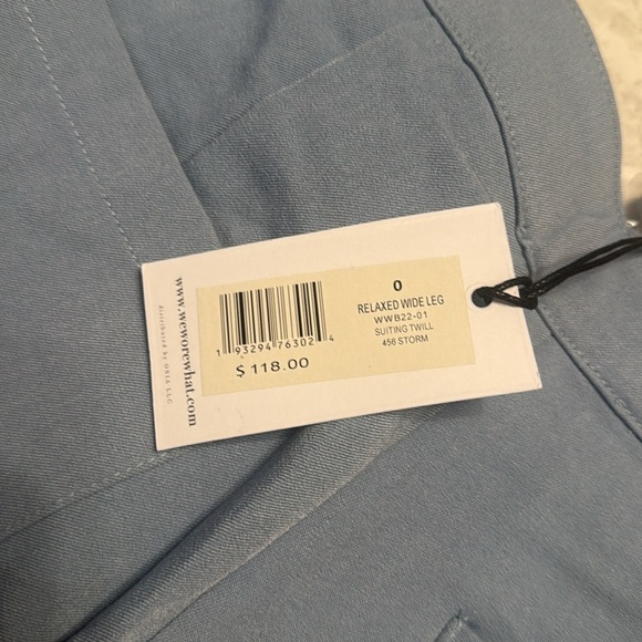 WeWoreWhat Wide Leg Pants in Light Blue - Picture 9 of 10